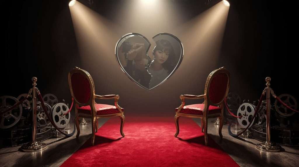 Symbolic Image of a Public Split in Hollywood